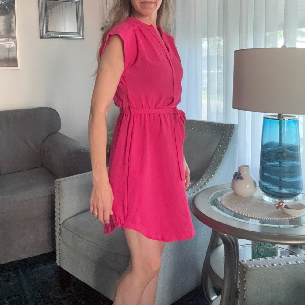 Casual Hot Pink Dress - XS